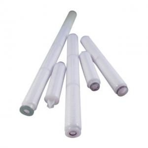 Buy cheap Polypropylene Membrane 50 Microns Pleated Filter Cartridge 30 Inch 222 SOE EPDM product