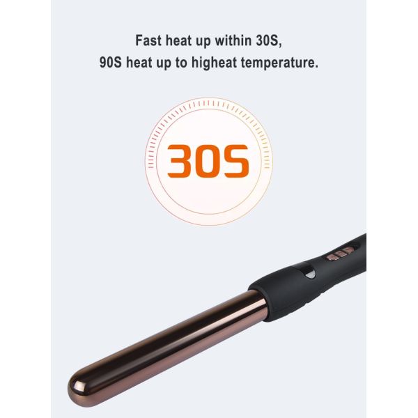 50 60Hz Mini Ceramic Hair Curler , Magic 1 Inch Curling Rod