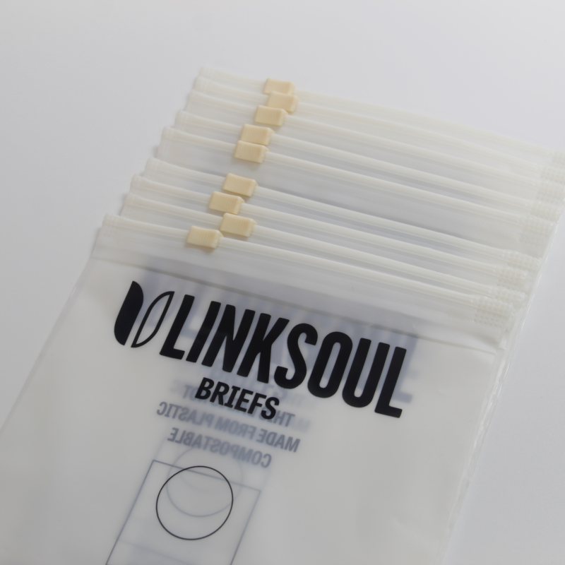 Degradable Custom Printing Plastic Frosted Zipper Bag Clothing Packaging Plastic Ziplock Bag