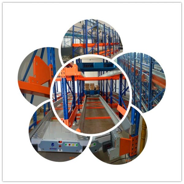 Red / Blue Tobacco Warehouse Storage Remote Shuttle Racking System SGS Certificate