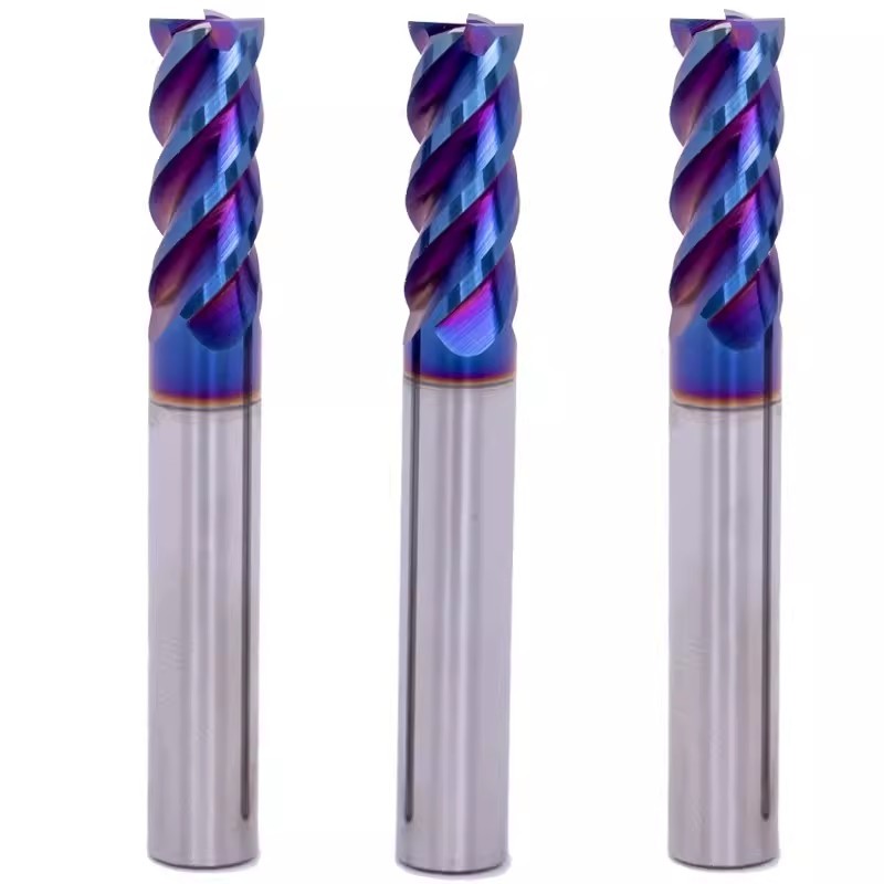 M2 HSS PM Carbide Corner Radius Milling Tools End Mill 2 Flutes Customized Length