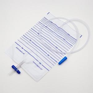 China Urine Bag Collection Urinary Drainage Bag Disposable Sterilize Luxury Type 2000ml T Valve on sale