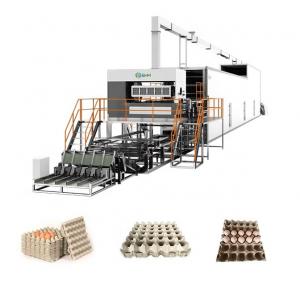 China Rotating Egg Tray Making Machine High Precision Using Waste Paper on sale