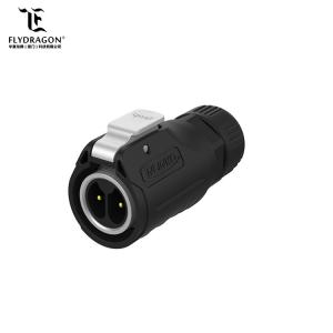 Buy cheap Bulkhead IP68 waterproof 12v dc panel mount plug socket power connector manufacturer 2 pin electric plug product