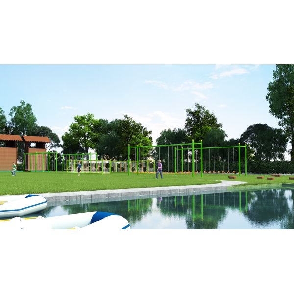 Play Facilities In Amusement Park Adventure Ropes Course For Children Adult