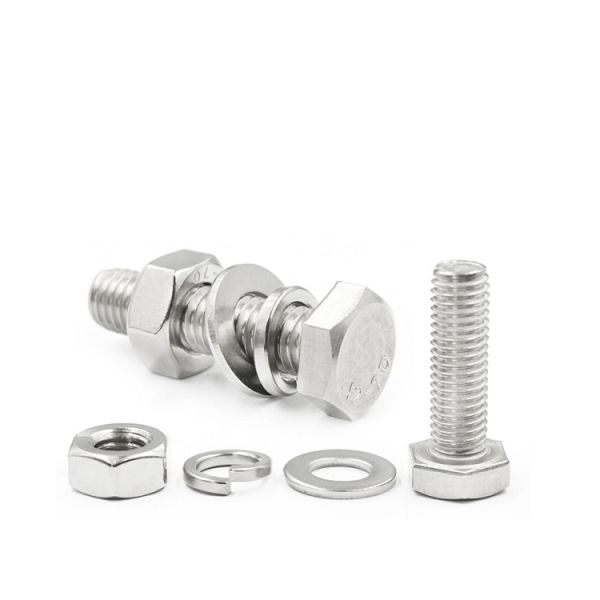 Stainless Steel A2-70 M8 M12 Hex Bolts Grade 8.8 Galvanized for Heavy Duty Machinery