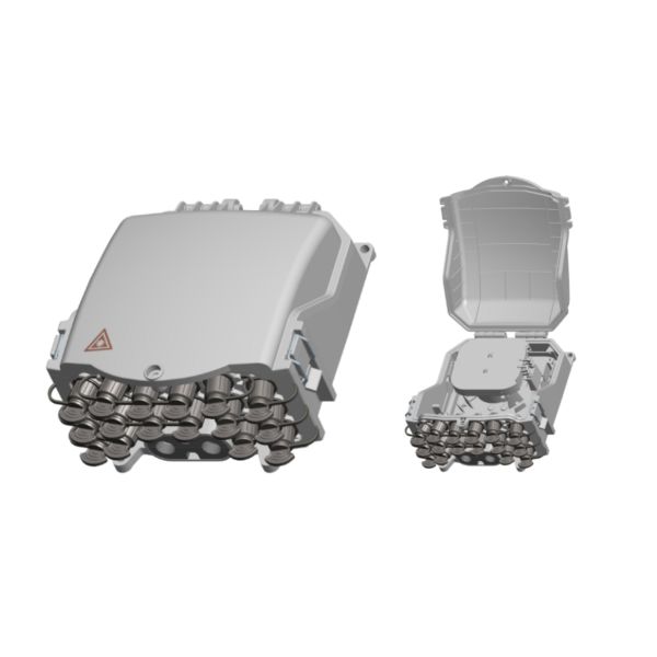 239*195*117 FTTH 8/16 Cores Pole Mounted SC Optical Fiber Optic Septic Distribution Box