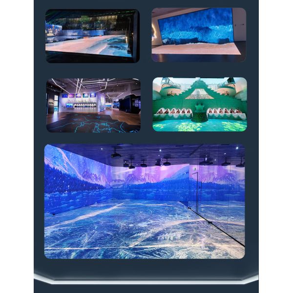 Indoor LED Floor Display Immersive LED Round Dance Interactive Video Floor Tile LED Screen