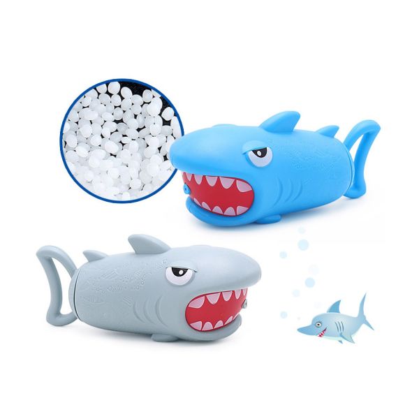 Custom Logo Silicone Bath Toys For Toddlers Lightweight Baby Shark Bath Toys