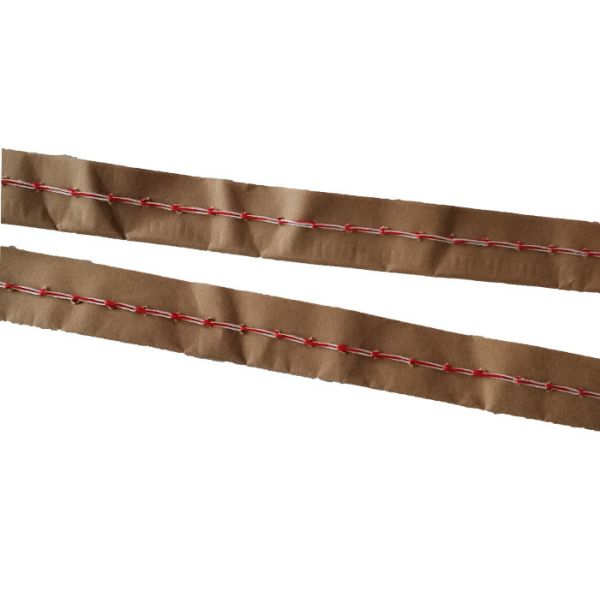 Square Bottom Heavy Duty Paper Bags Sewn Open Mouth Recyclable Environmental Friendly