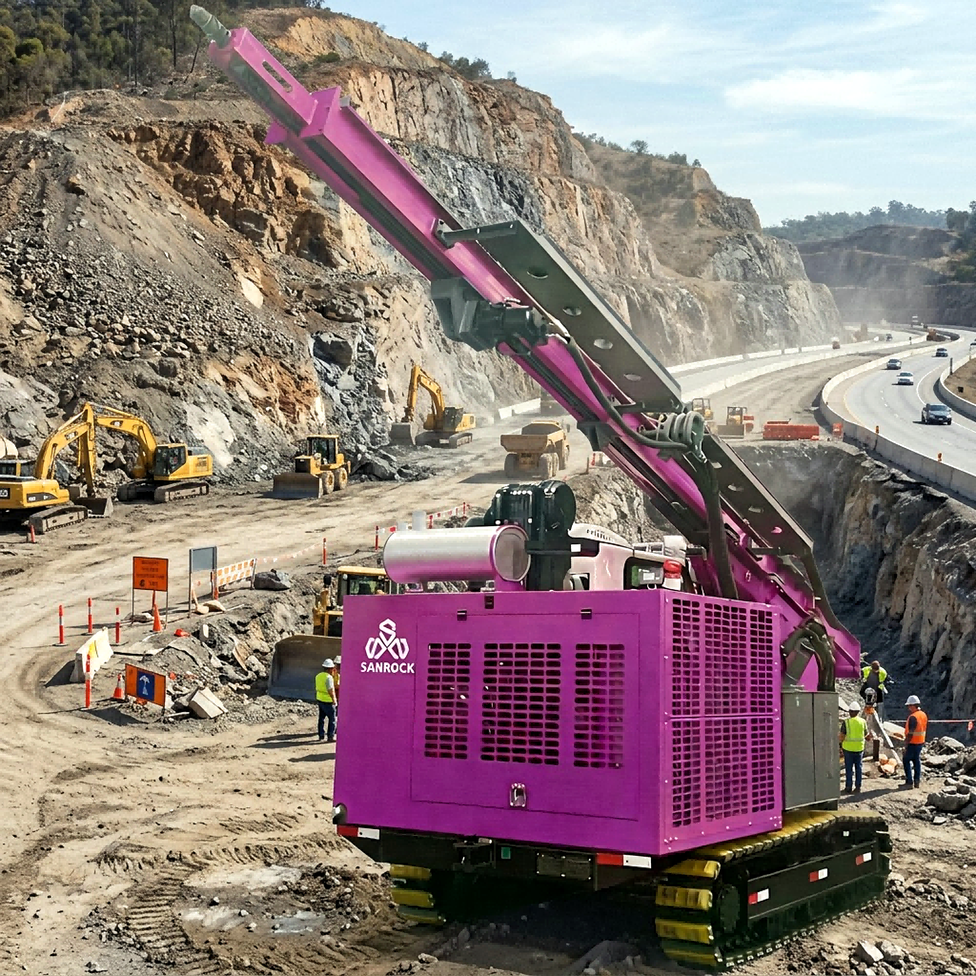 Pile Drilling Machinery Quick Switching Between Pile Driving Machine Foundation Construction Portable Pile Driver
