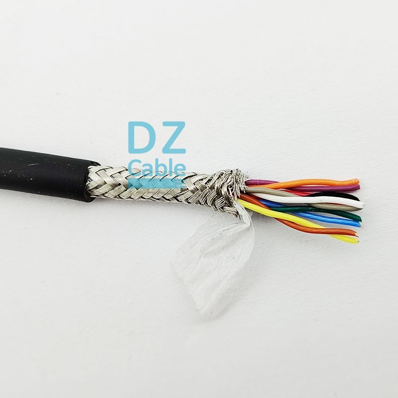 High Temperature Cable Twisted Pair Teflon Screened Cable – 5x2x0.08mm² 500V SPC/FEP/TCWB/TPE for High Density Signal Transmission