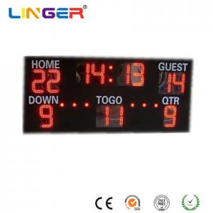 Buy cheap Wireless Radio Wave Communication American Football Scoreboard 9500mcd With Shot Clock product