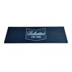 China custom beer Coaster soft pvc rubber bar drip rail mat with logo Bar Beer Mats on sale