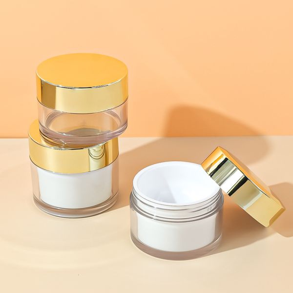 Food-Grade PET Leak-Proof Plastic Cream Jar with Customizable Sizes for Skincare Packaging