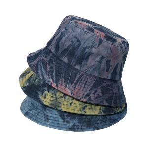 China 2022 Distressed Cowboy Fisherman Hat Hip Hop Tie Dye Bucket Hat on sale