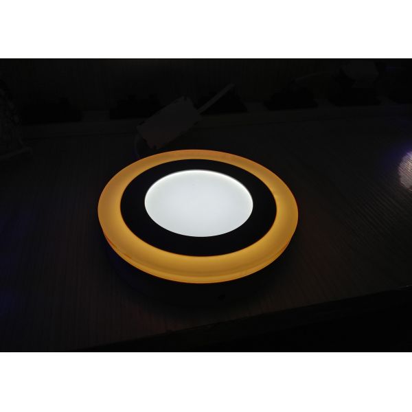 Shopping Mall 4500K Surface Round Double Color LED Panel