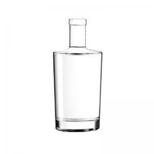 China 0.7L 0.75L Neos Fancy Glass Liquor Bottles With Cork Neck on sale