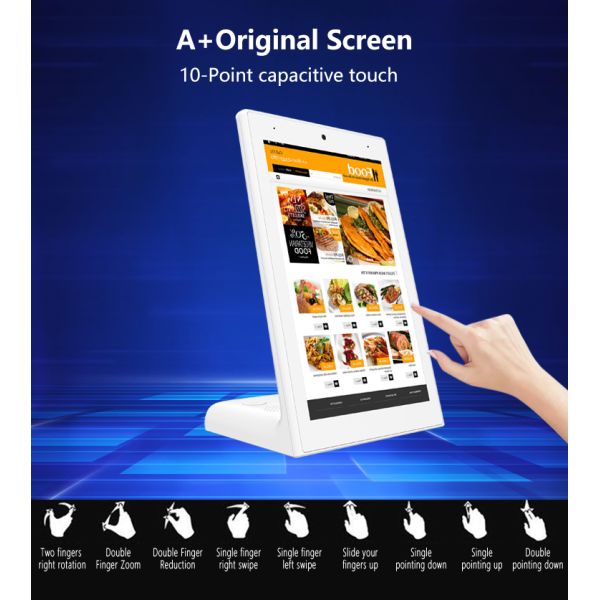 13.3inch RK3568 L shape desktop android tablet pc POE business kiosk restaurant othering