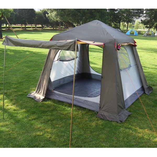 Quick Set Up 4-5 Person Screen House Leisure Beach Tent with Canopy for Beach Camping Tent Family Dome Tent(HT6064)