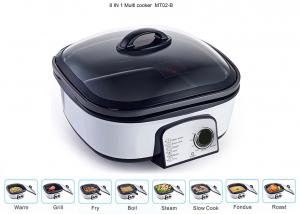 Buy cheap Glass Cover Electric Multi Cooker 8 IN 1 Copper Wire PP Shell Base Lightweight product