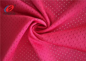 China Rad Color 100% Polyester Dry Fit Mesh Material Fabric Breathable For T - Shirts on sale