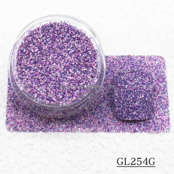 Extra Fine Polyester Mixed Glitter Nails Hexagonal Powder Christmas Decoration In Bulk
