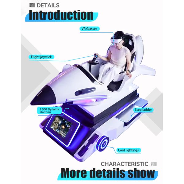 Hot Selling VR Simulation System Flight Simulator Cockpit Aircraft 9d VR Virtual Reality Simulator Machine