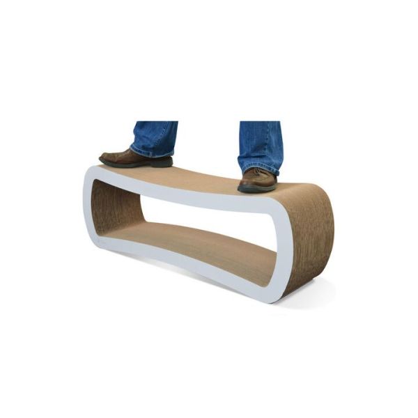 Rectangular Cat Scratch Lounge Stable , Chaise Lounge Cat Scratcher Modern Style