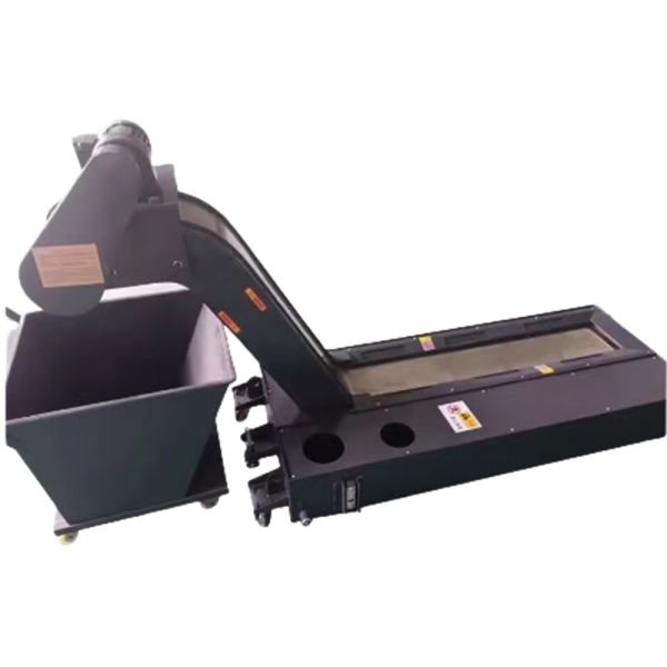 Industrial Chip Conveyor For CNC Machine , Continuous Flow Chip Screw Conveyor