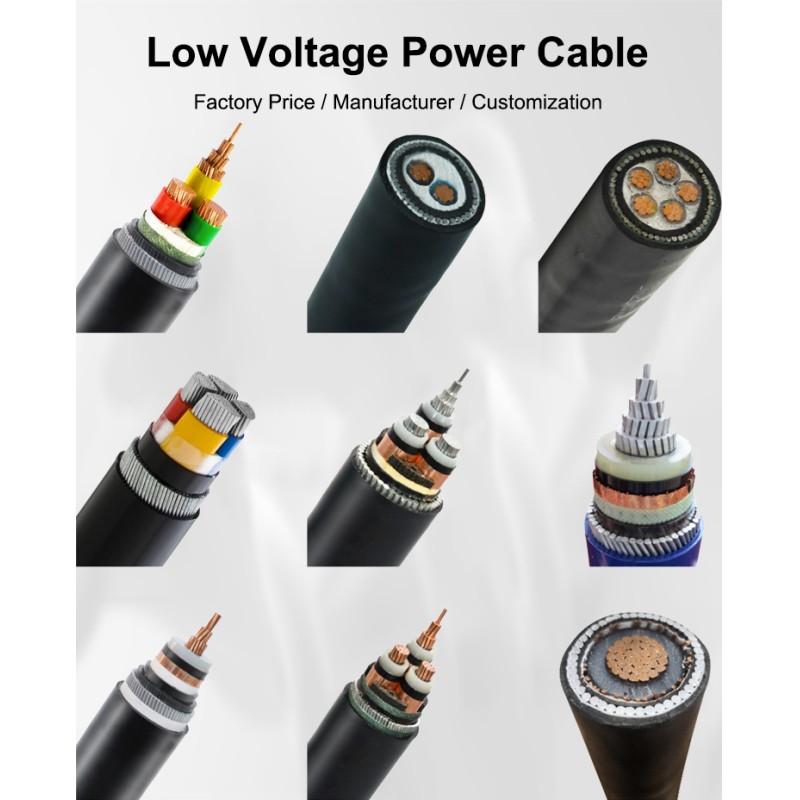 YJV 0.6/1KV 3*25+2*16 Low Voltage Cable XLPE Insulated PVC Sheath Power Cable