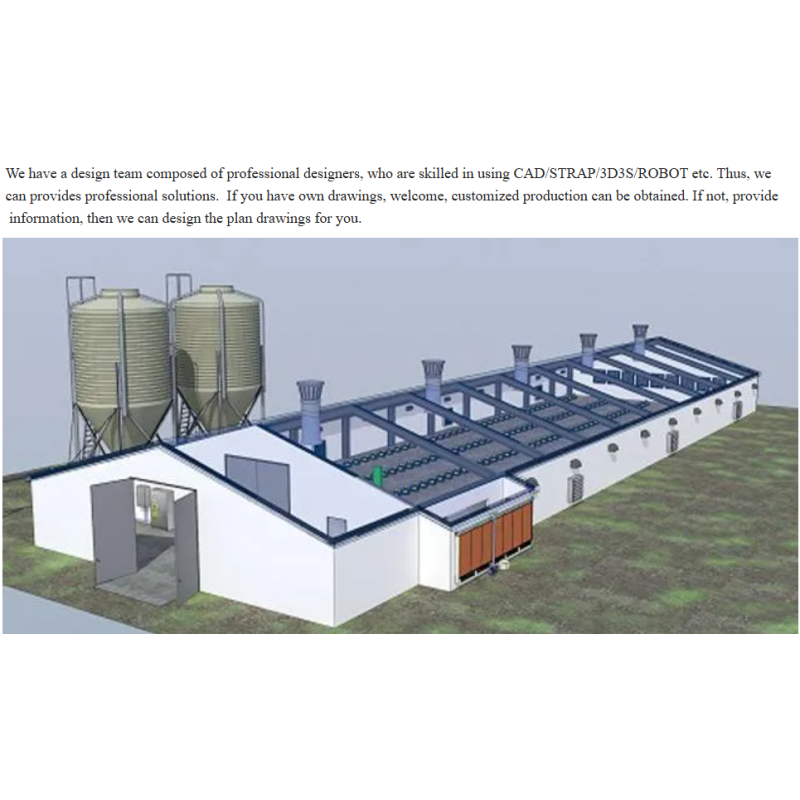 Hot-Dip Galvanized Prefabricated Chicken House with Customizable Dimensions for Fast Installation