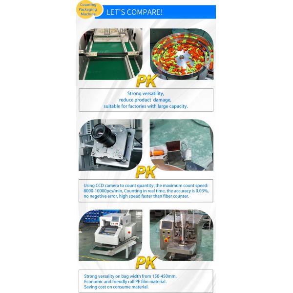 Automatic Counting Packing Machine 8000-10000pcs/min With Accuracy Connector Chip