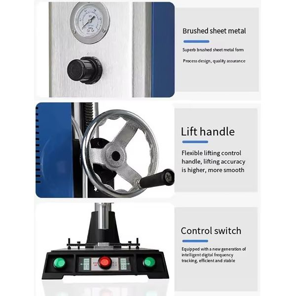 220V Desktop Ultrasonic Plastic Shell Welding Machine 15K 20KHz Touch Screen Interface