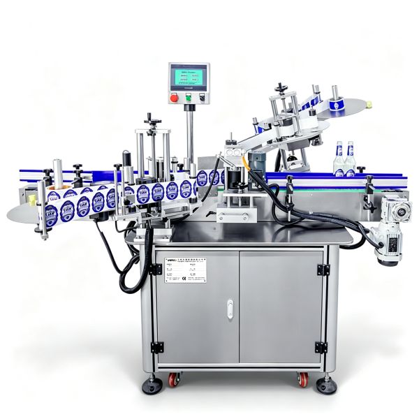 High Quality Double Head Bottle Label Applicator Machine Automatic Beer Perfume Bottle Labeling Machine With CE Certification