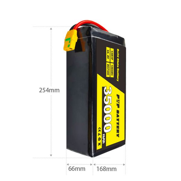 44.4V 35000mAh 10C High-Voltage Semi Solid State Drone Battery Pack with OEM/ODM Customization