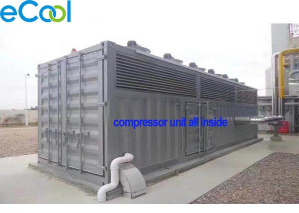 Quality CO2 Refrigeration Station Freezer Condensing Unit / Machine Room Free Cascade Compressor Unit for sale