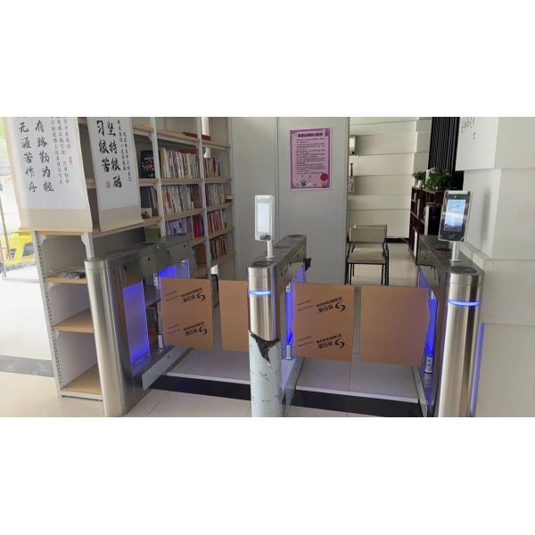 Curved Swing Gate Access Control Turnstile Gate For Corporate Entrances