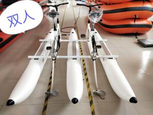 China Water Bicycle With inflatable PVC tube in white color Two person on sale