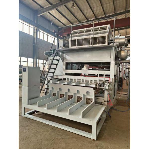 WANYOU Professional Full Automatic Pulp Molding Egg Tray Machine PLC Controlled Hot Pressing 380V 25-50KW 5000pcs/h