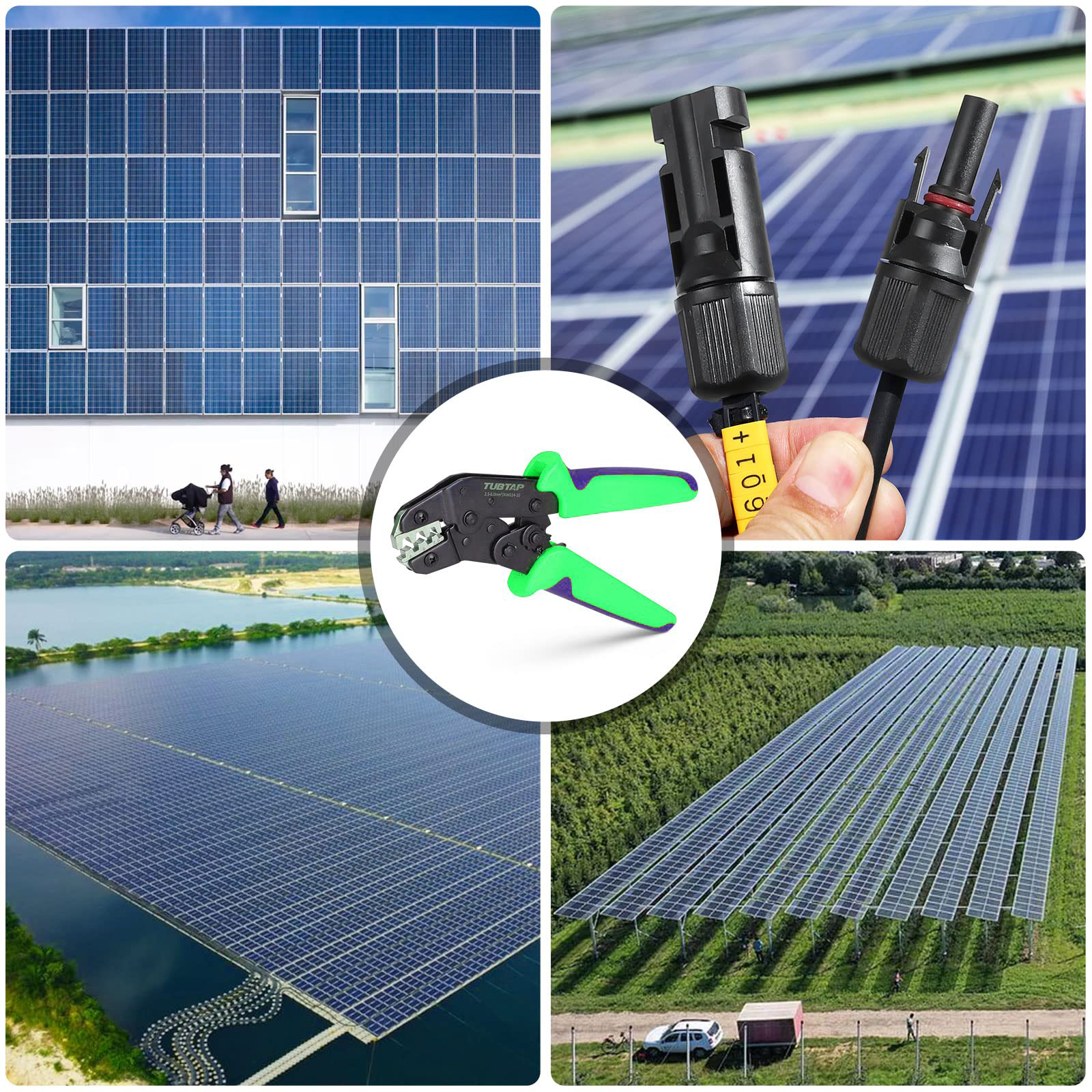 Anti Abrasion PV Solar Crimping Tool Kit Portable Alloy Material