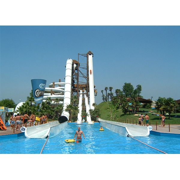 Multicolor High Speed Water Slide , Fiberglass Big Water Slides For Adults