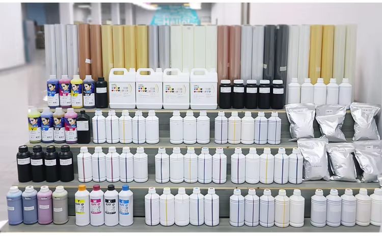 1000ML Dtf Printer No Blocking Nozzle Dtf Pigment Ink CMYK+W Environment Friendly