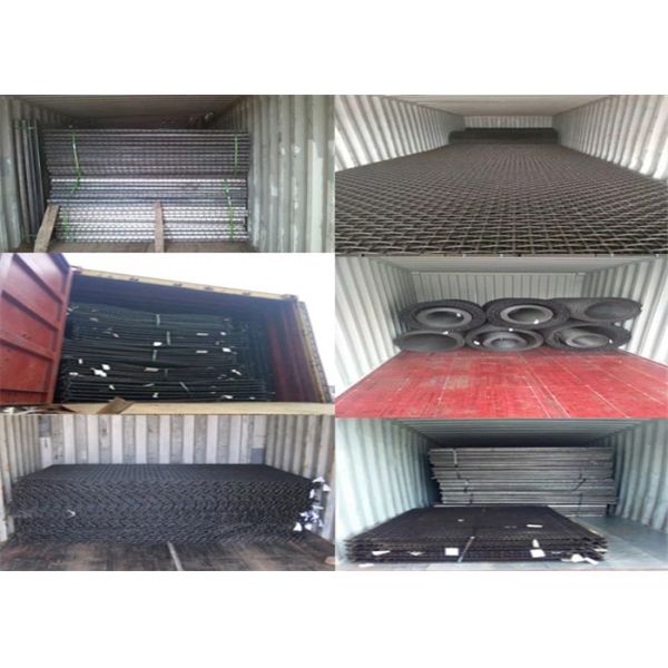 8mm Square Hole Double Crimped Wire Mesh Aperture 25mm