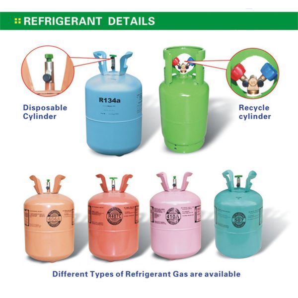 25lb 11.3kg R410A Refrigerant Disposable Cylinder Inflammable Gas