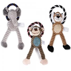 China New Pet Toy Dog Plush Bite Accompany Toy Vent Cartoon Monkey Lion on sale