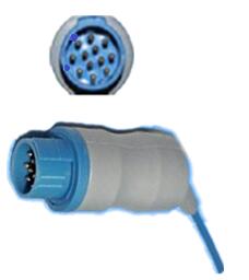 Kontron Spo2 Probe Sensor 12 Pin Reusable SpO2 Sensor Pediatric Finger Clip