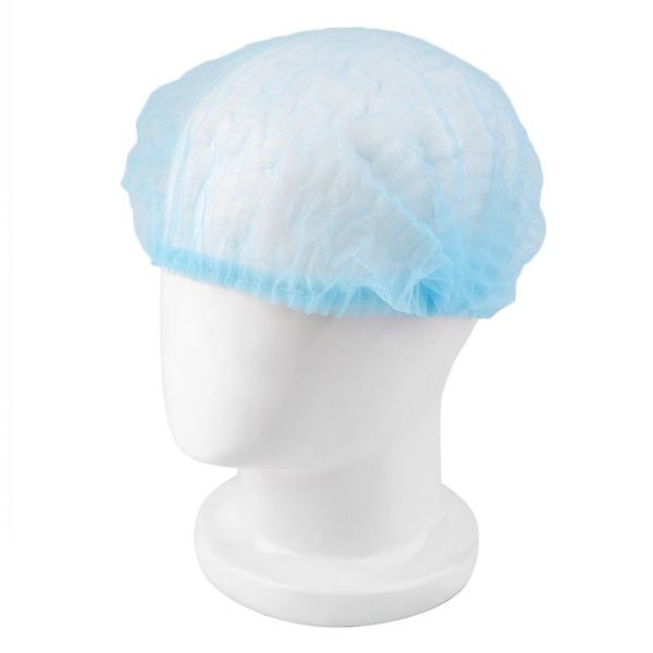 Non Woven Fabrics Medical Head Cap / Medical Bouffant Caps Single Use