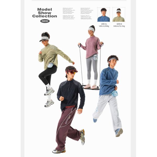 Custom OEM ODM Stand Collar Air Breath Thermal Fleece Pullover, Constant Temperature Warm Color Block Outdoor Hiking Top, Custom Logo & Fabric
