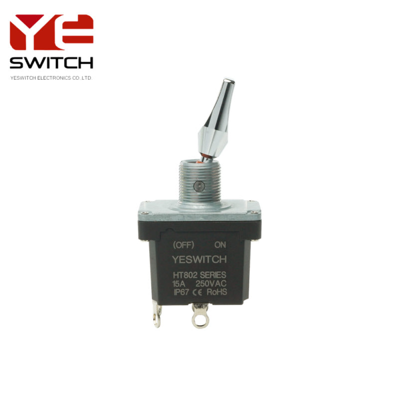 Momentary (OFF)-ON Metal Toggle Switch With PC Terminal For High-altitude Work Platform